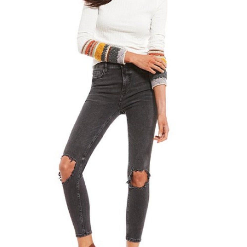 Free People Ripped Skinny Jeans